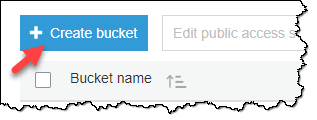 
          Create bucket button in the S3 console.
        